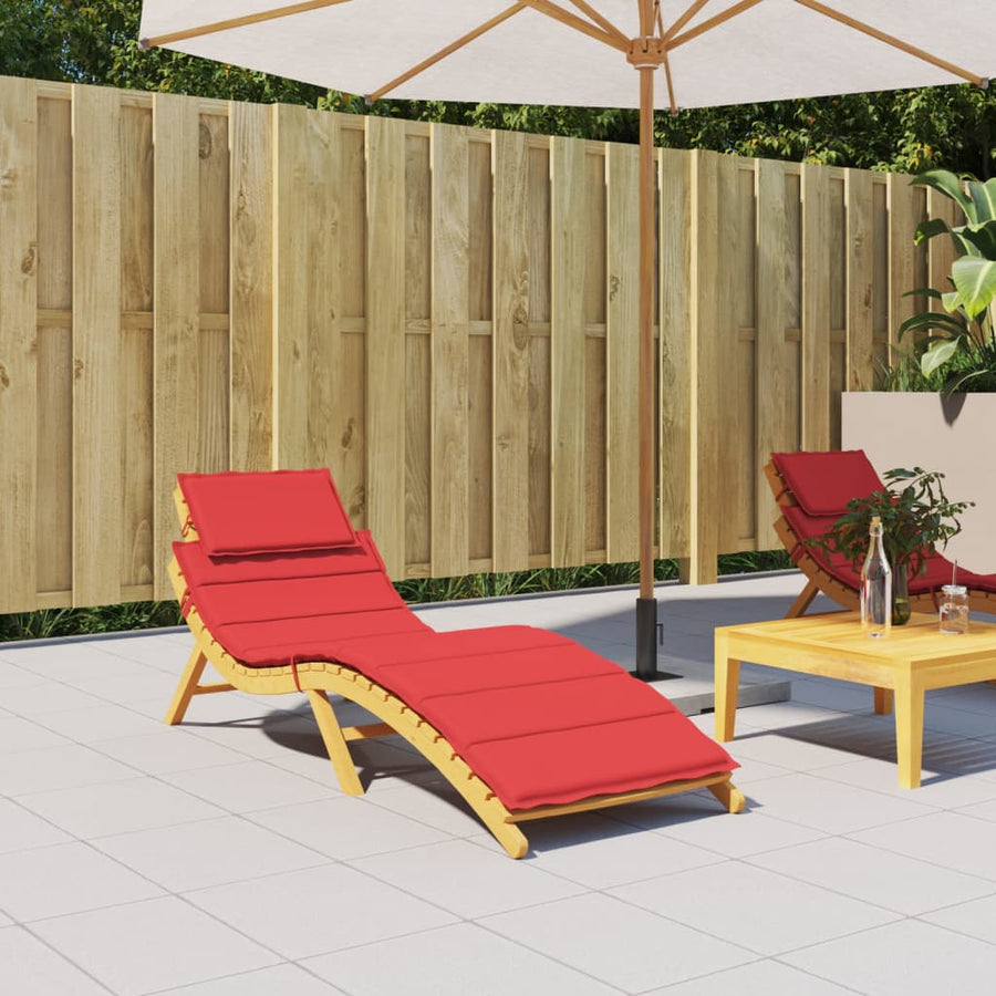 Ligbedkussen 86X58X3 Cm Oxford Stof Rood