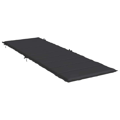 Ligbedkussen 186X58X4 Cm Oxford Stof Zwart