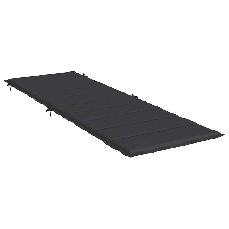 Ligbedkussen 186X58X4 Cm Oxford Stof Zwart