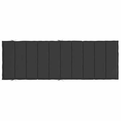 Ligbedkussen 186X58X4 Cm Oxford Stof Zwart