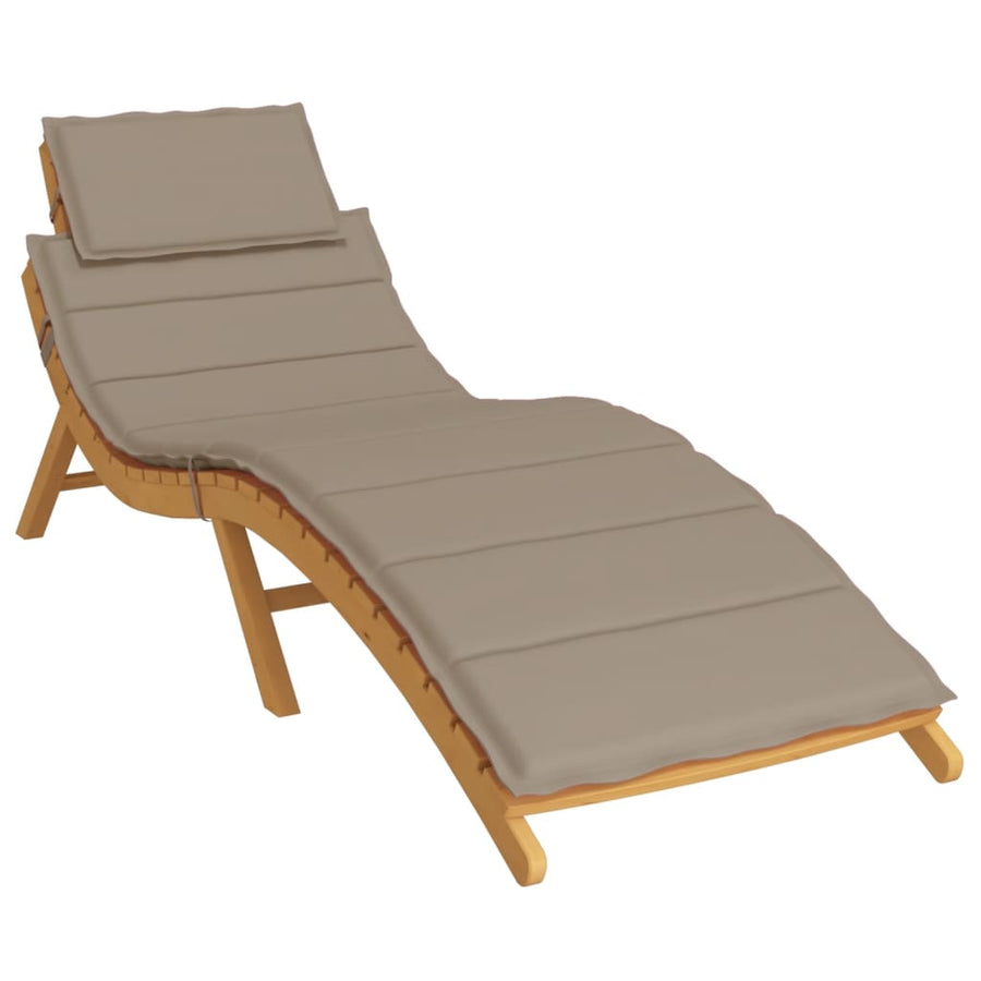 Ligbedkussen 186X58X3 Cm Oxford Stof Taupe
