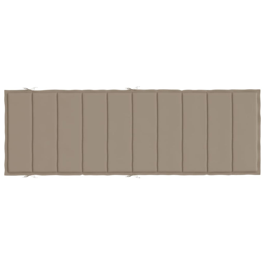 Ligbedkussen 186X58X3 Cm Oxford Stof Taupe