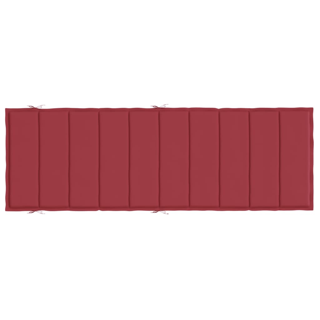 Ligbedkussen 86X58X3 Cm Oxford Stof Wijnrood