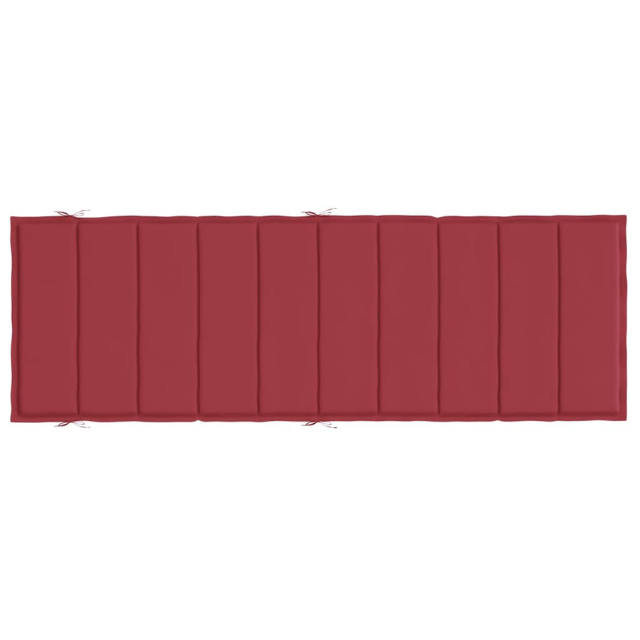 Ligbedkussen 86X58X3 Cm Oxford Stof Wijnrood