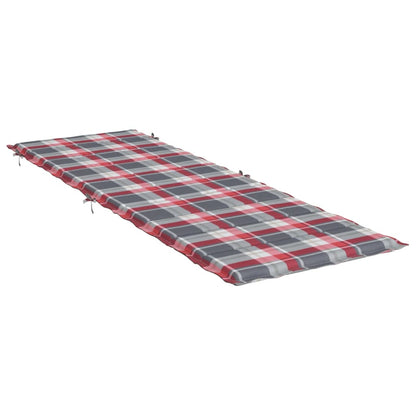 Ligbedkussen 86X58X3 Cm Oxford Stof Ruitpatroon Rood Rood ruitpatroon