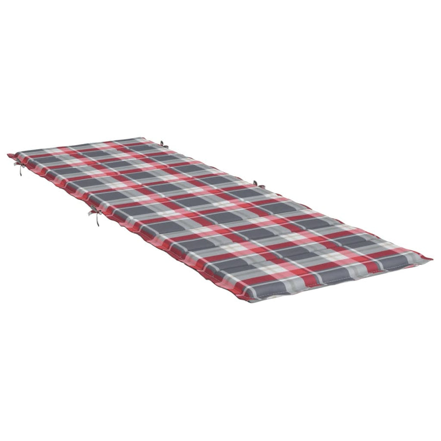 Ligbedkussen 86X58X3 Cm Oxford Stof Ruitpatroon Rood Rood ruitpatroon