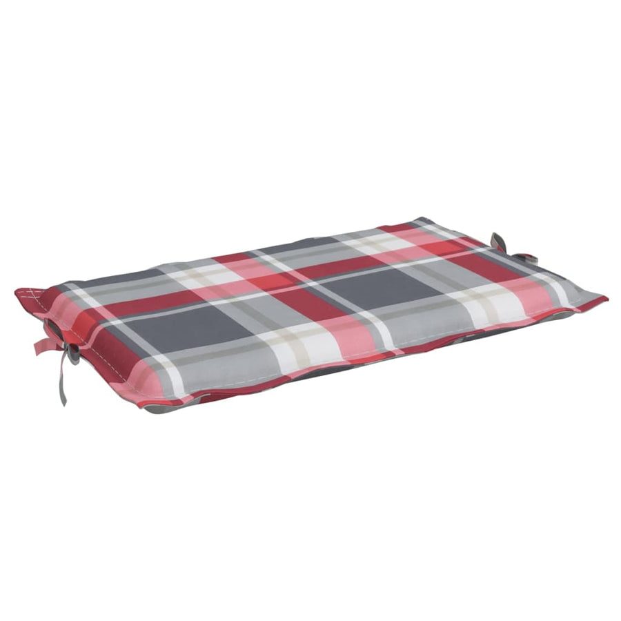Ligbedkussen 86X58X3 Cm Oxford Stof Ruitpatroon Rood Rood ruitpatroon
