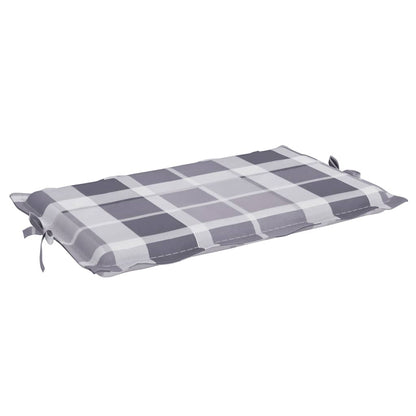 Ligbedkussen 186X58X4 Cm Oxford Stof Ruitpatroon Grijs Grijs ruitpatroon