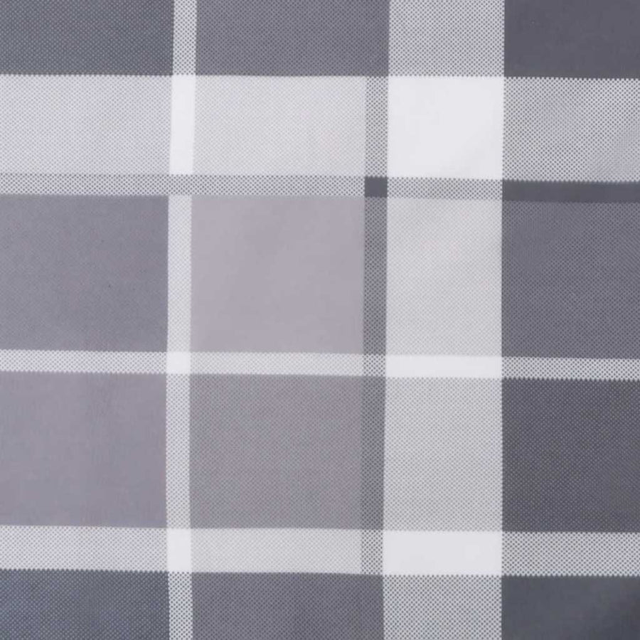 Ligbedkussen 186X58X4 Cm Oxford Stof Ruitpatroon Grijs Grijs ruitpatroon