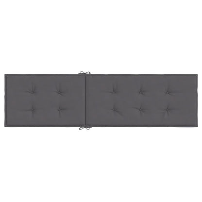 Terrasstoelkussen (75+105)x50x3 cm antracietkleurig Antraciet