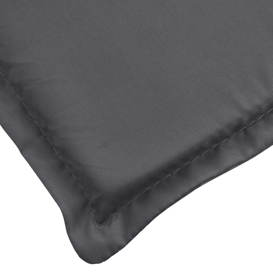 Terrasstoelkussen (75+105)x50x3 cm antracietkleurig Antraciet