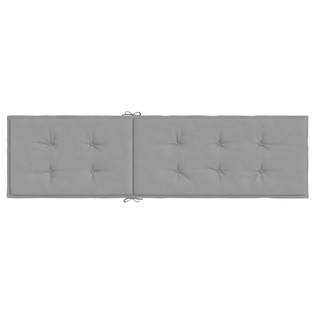 Terrasstoelkussen (75+105)x50x3 cm grijs Grijs