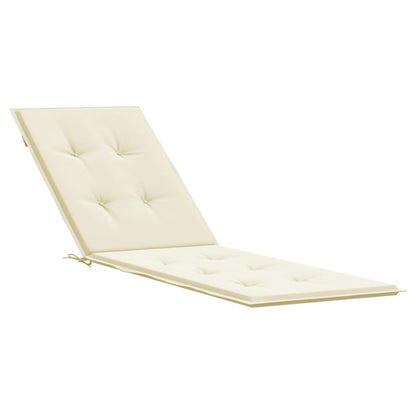 Terrasstoelkussen (75+105)x50x3 cm crèmekleurig crème