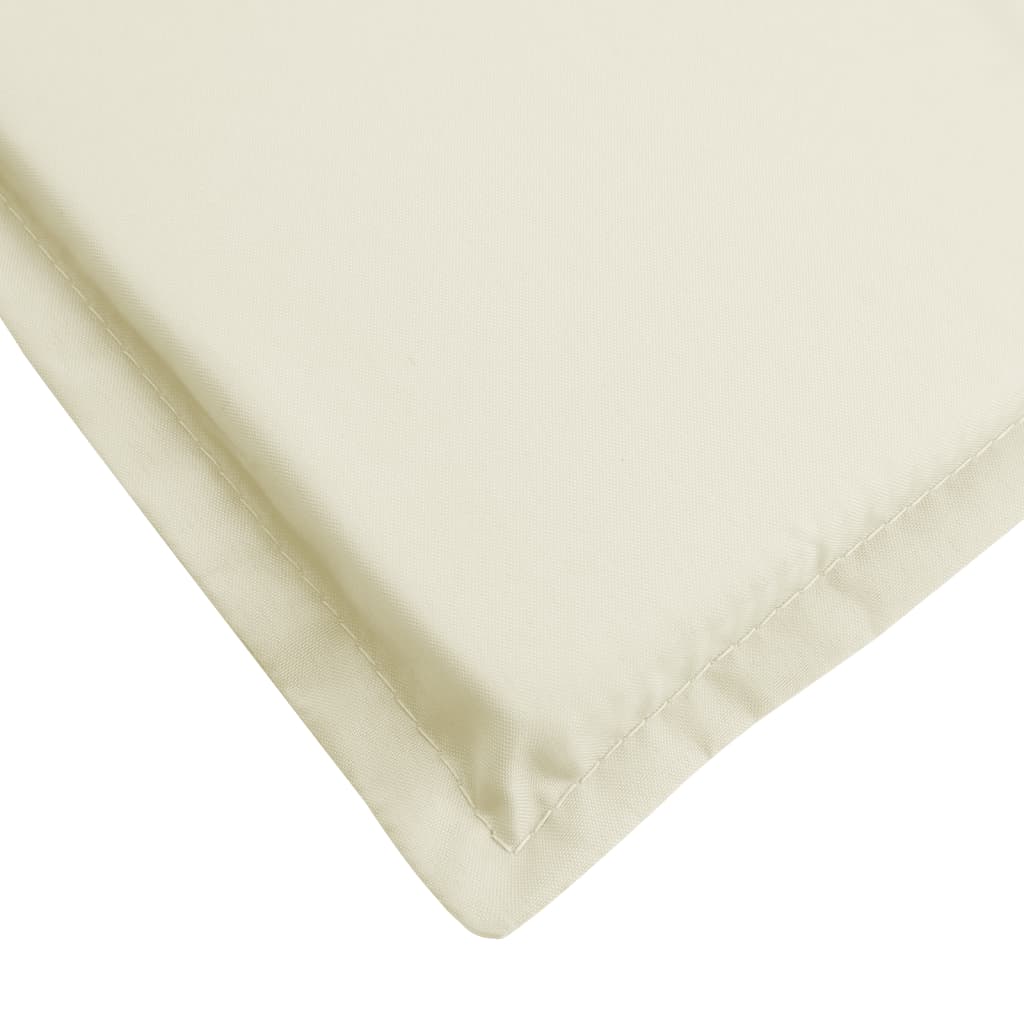 Terrasstoelkussen (75+105)x50x3 cm crèmekleurig crème