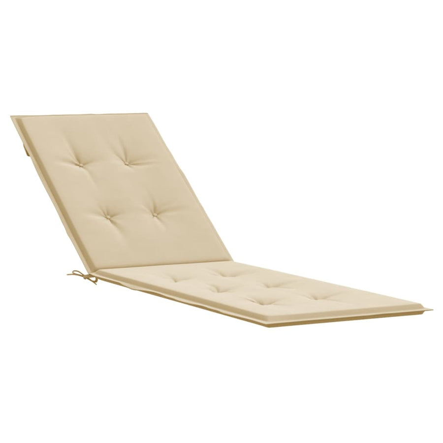 Terrasstoelkussen (75+105)x50x3 cm beige Beige
