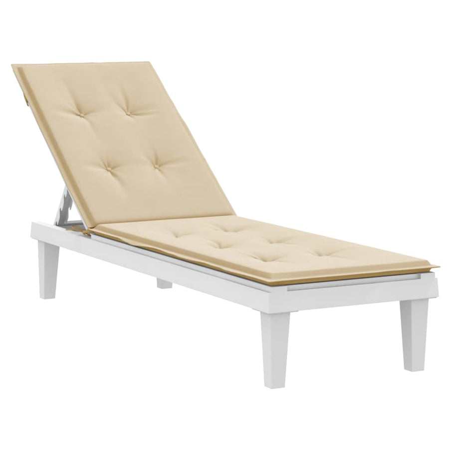 Terrasstoelkussen (75+105)x50x3 cm beige Beige