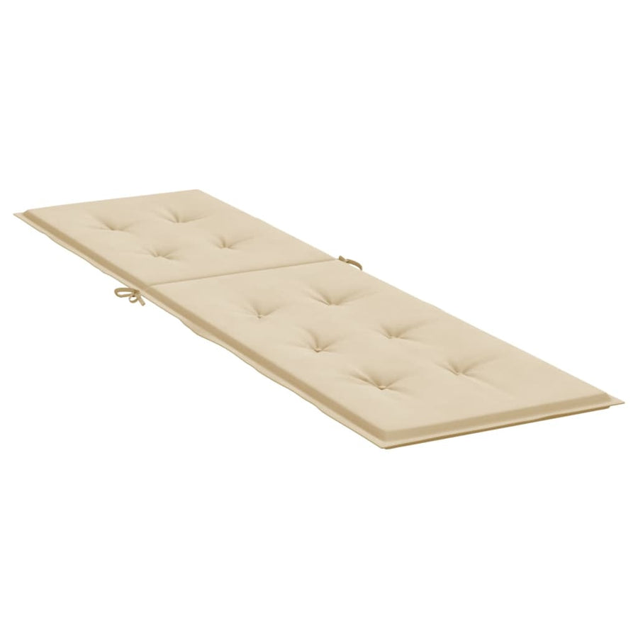 Terrasstoelkussen (75+105)x50x3 cm beige Beige