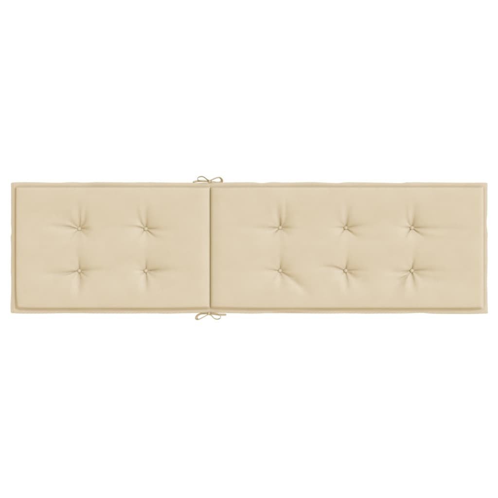Terrasstoelkussen (75+105)x50x3 cm beige Beige