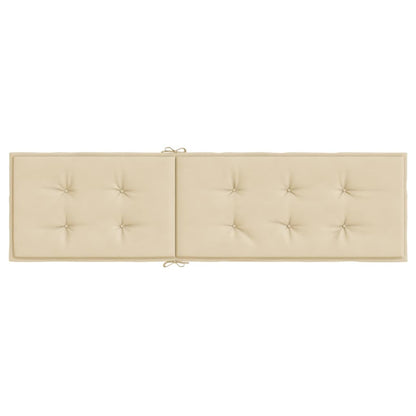 Terrasstoelkussen (75+105)x50x3 cm beige Beige