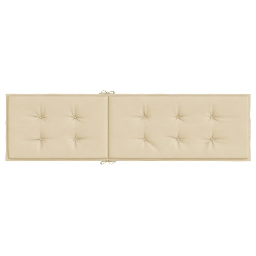 Terrasstoelkussen (75+105)x50x3 cm beige Beige