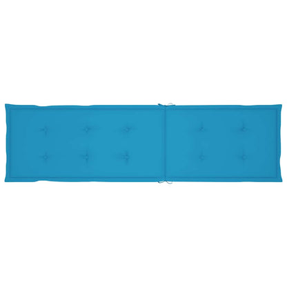 Terrasstoelkussen (75+105)x50x4 cm blauw