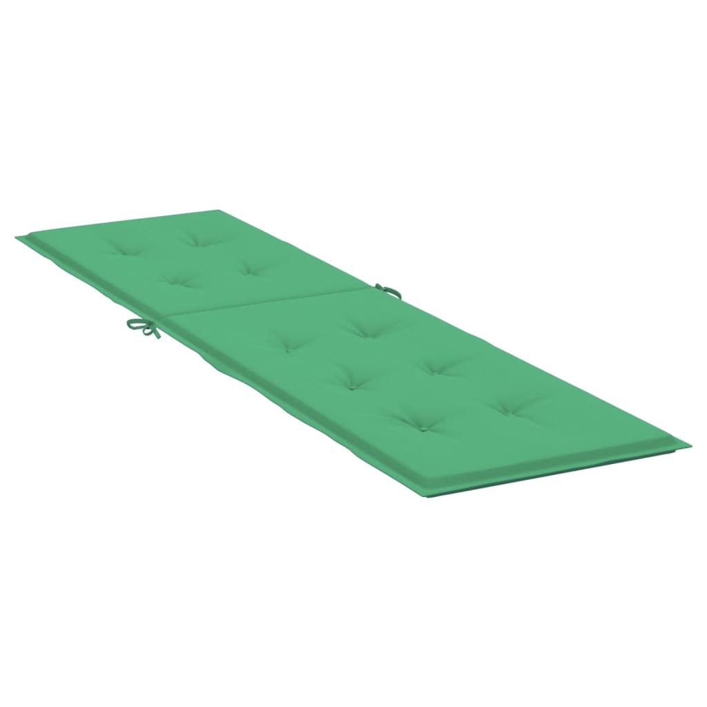 Terrasstoelkussen (75+105)x50x3 cm groen Groen