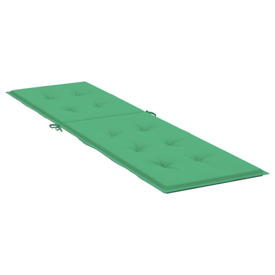 Terrasstoelkussen (75+105)x50x3 cm groen Groen