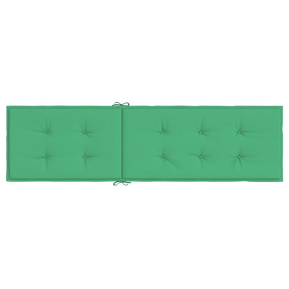 Terrasstoelkussen (75+105)x50x3 cm groen Groen
