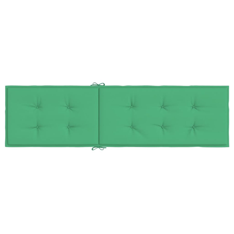 Terrasstoelkussen (75+105)x50x3 cm groen Groen