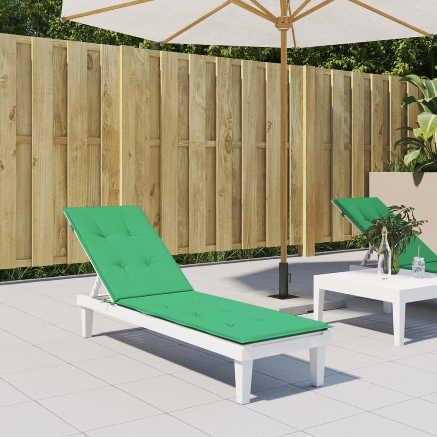 Terrasstoelkussen (75+105)x50x3 cm groen Groen