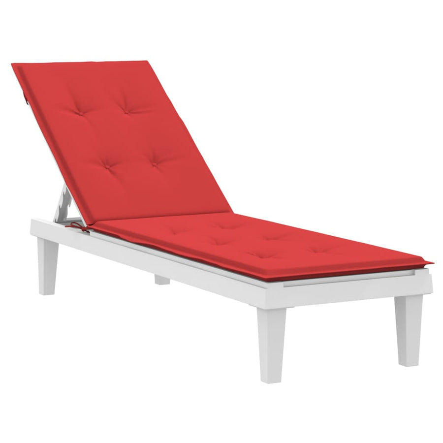 Terrasstoelkussen (75+105)x50x3 cm rood Rood