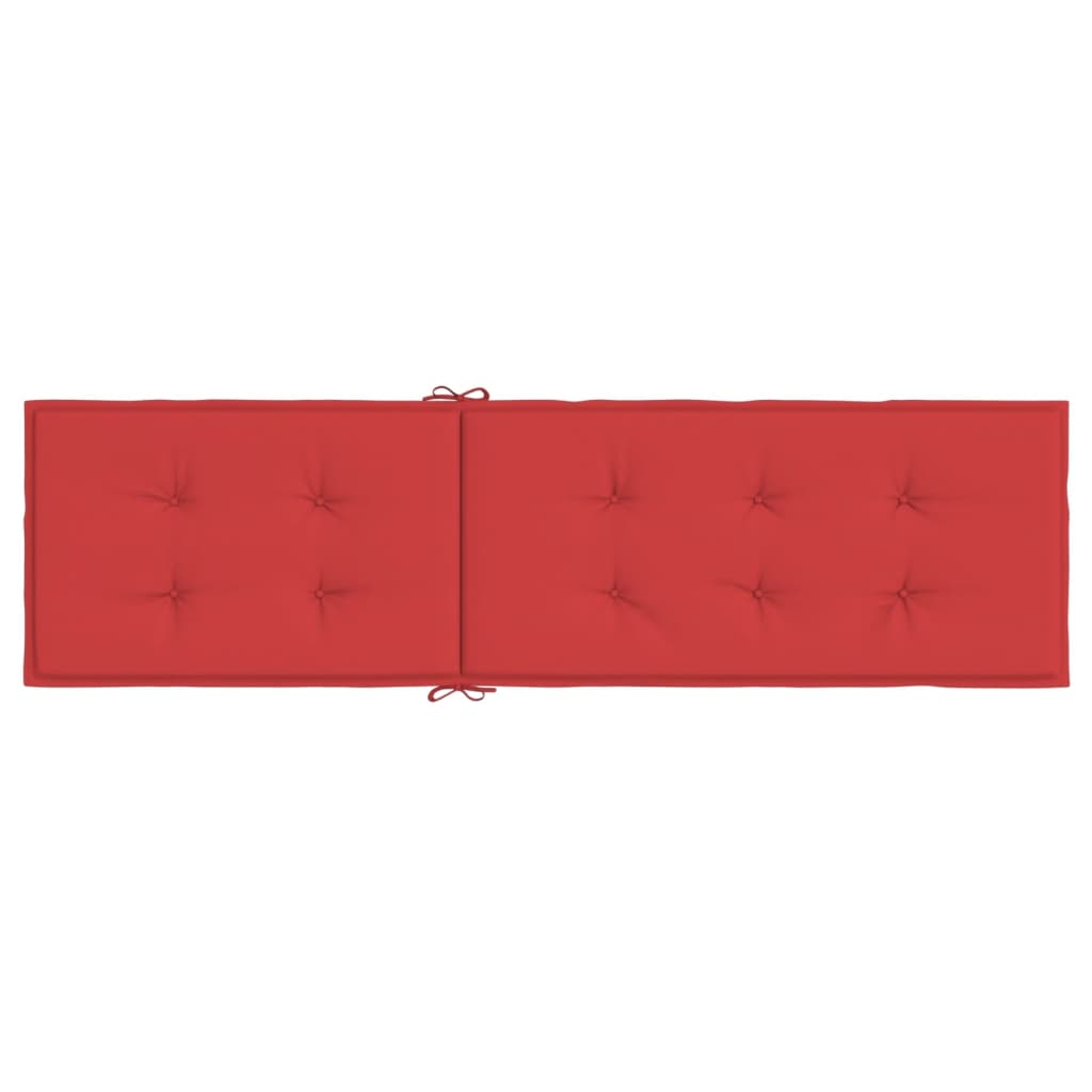 Terrasstoelkussen (75+105)x50x3 cm rood Rood