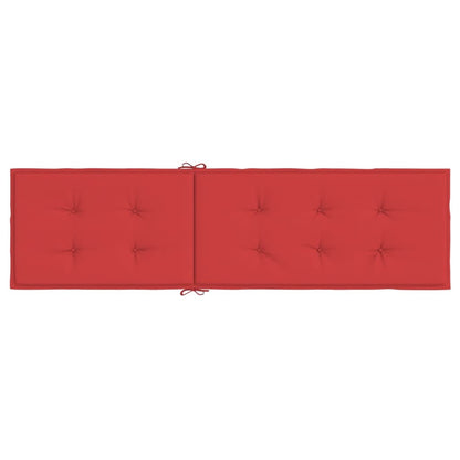 Terrasstoelkussen (75+105)x50x3 cm rood Rood