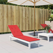 Patio chair cushion (75+105)x50x4 cm red