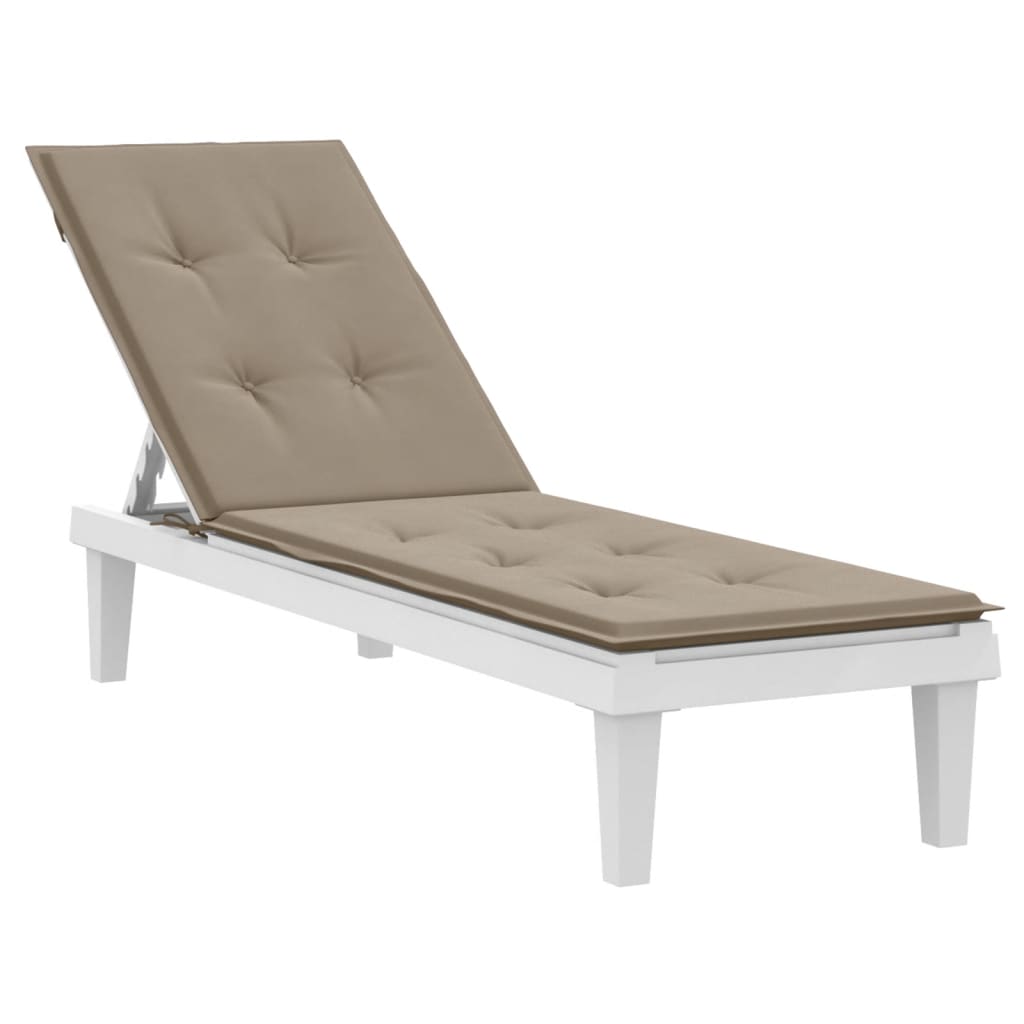 Terrasstoelkussen (75+105)x50x3 cm taupe Taupe