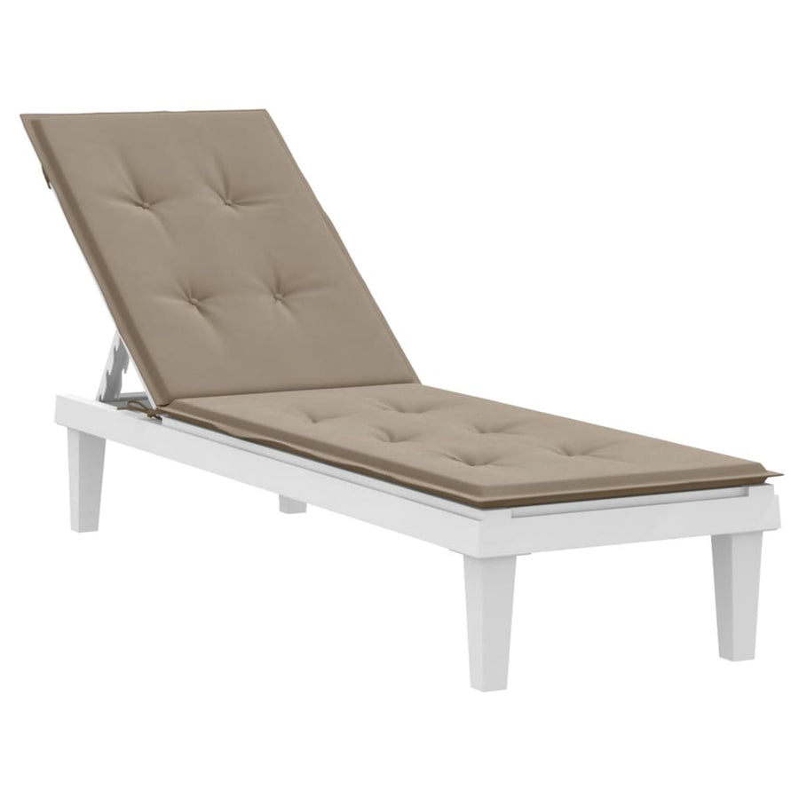 Terrasstoelkussen (75+105)x50x3 cm taupe Taupe