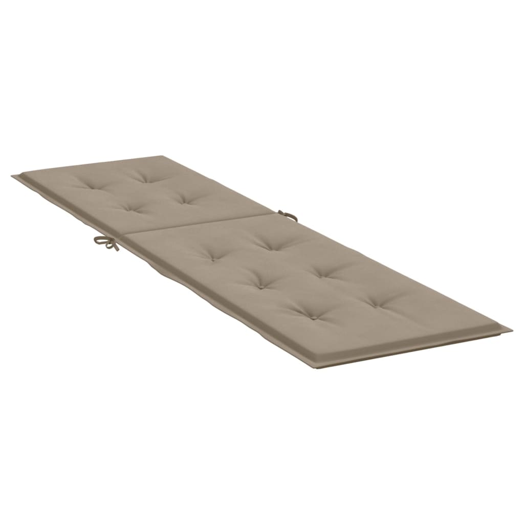 Terrasstoelkussen (75+105)x50x3 cm taupe Taupe