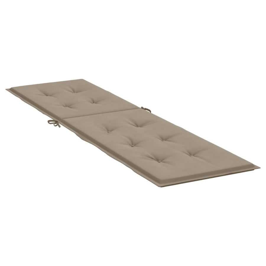 Terrasstoelkussen (75+105)x50x3 cm taupe Taupe