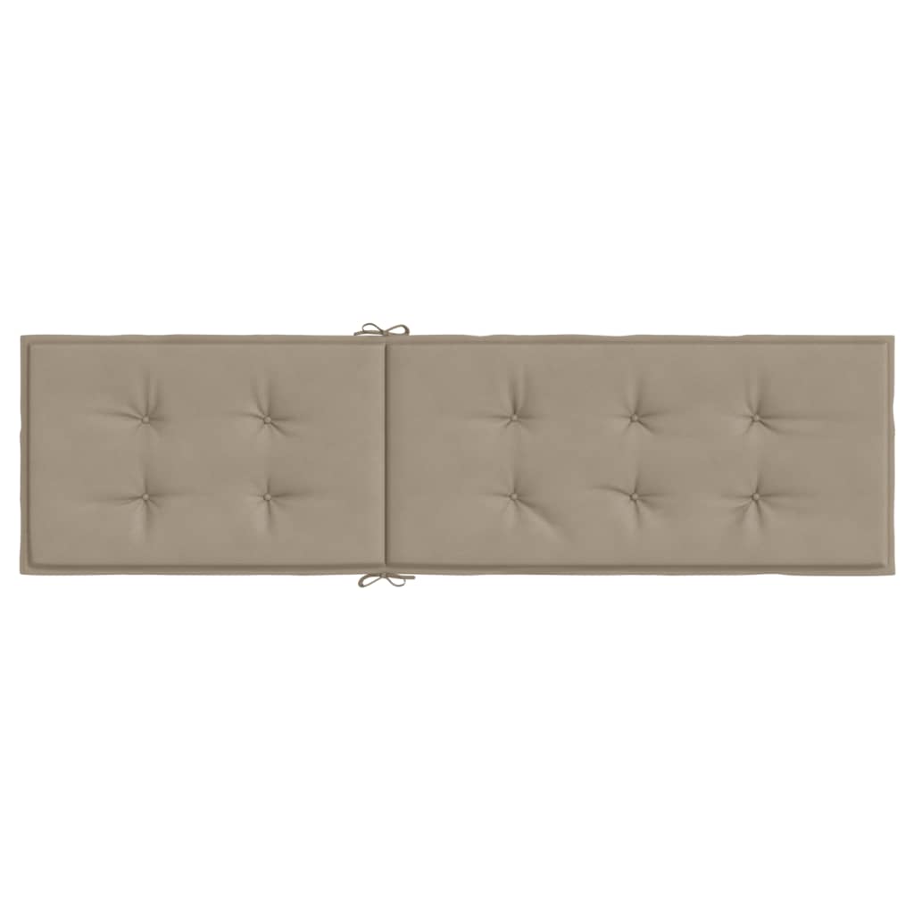 Terrasstoelkussen (75+105)x50x3 cm taupe Taupe