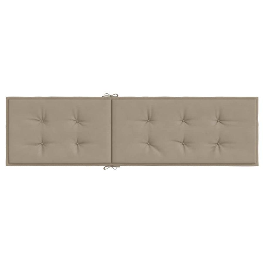 Terrasstoelkussen (75+105)x50x3 cm taupe Taupe