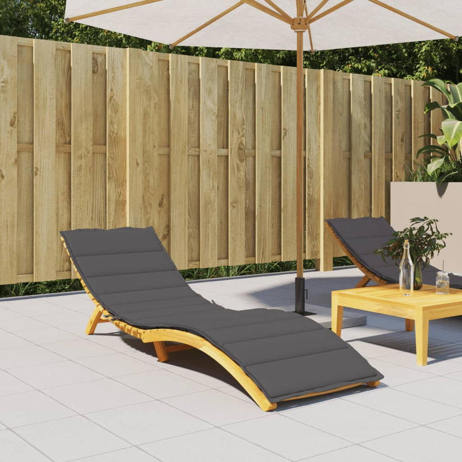 Ligbedkussen 200X50X3Cm Oxford Stof Kleurig 200 x 50 x 3 cm Antraciet