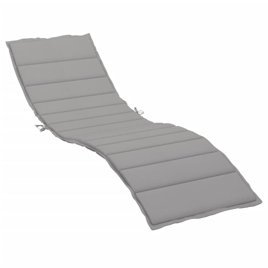 Ligbedkussen 200x50x3 cm oxford stof grijs 200 x 50 x 3 cm Grijs