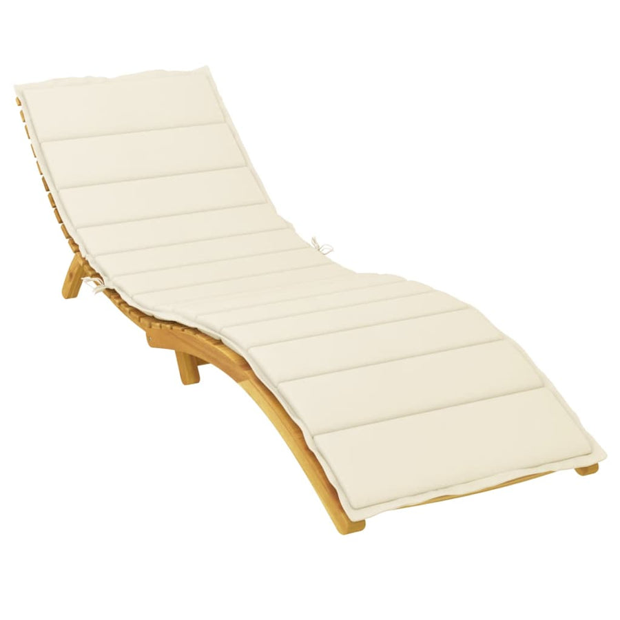 Ligbedkussen 200x50x3cm oxford stof crèmekleurig 200 x 50 x 3 cm Crème