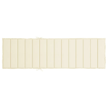 Ligbedkussen 200x50x3cm oxford stof crèmekleurig 200 x 50 x 3 cm Crème