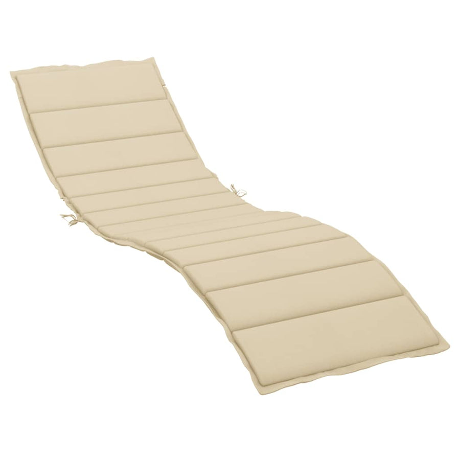 Ligbedkussen 200x50x3 cm oxford stof beige 200 x 50 x 3 cm Beige
