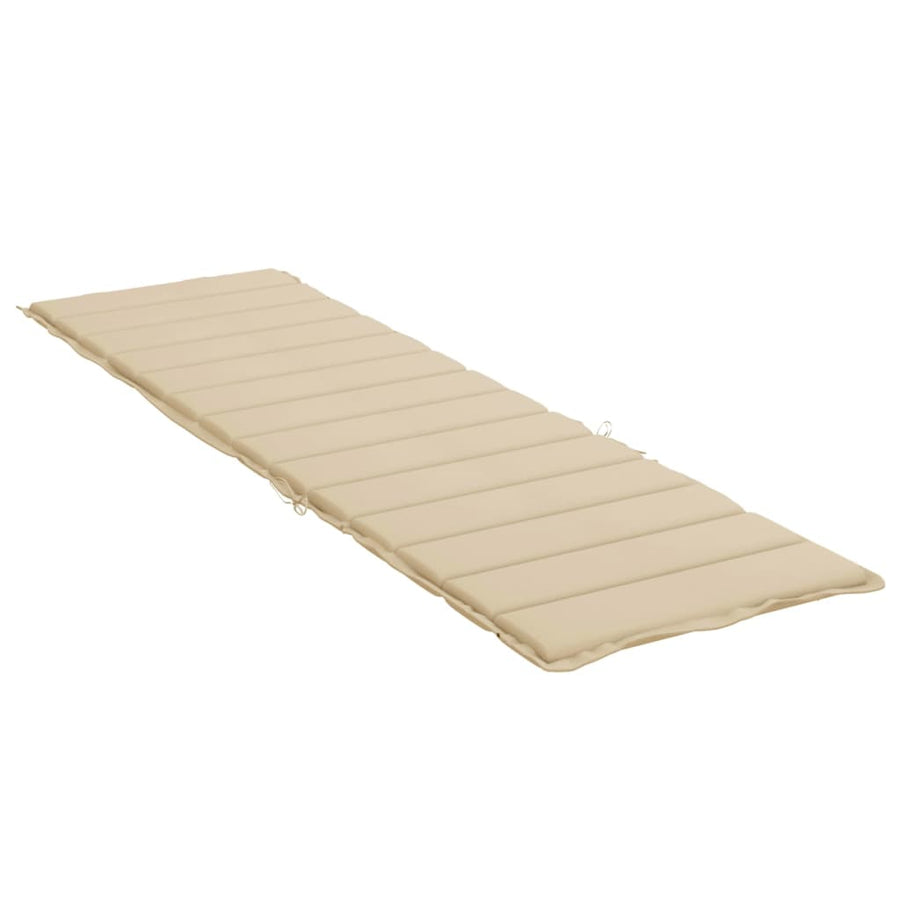Ligbedkussen 200x50x3 cm oxford stof beige 200 x 50 x 3 cm Beige
