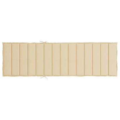 Ligbedkussen 200x50x3 cm oxford stof beige 200 x 50 x 3 cm Beige