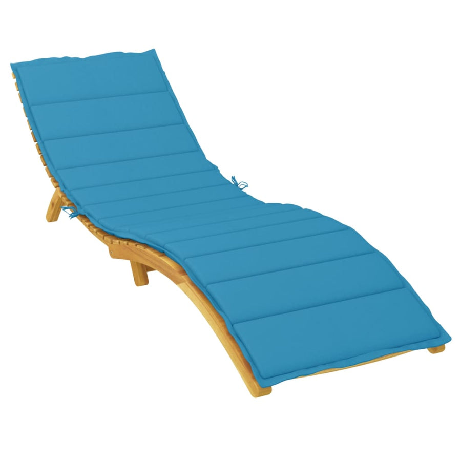 Ligbedkussen 200X50X3Cm Oxford Stof 200 x 50 x 3 cm Blauw