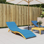 Ligbedkussen 200x50x3cm oxford stof blauw