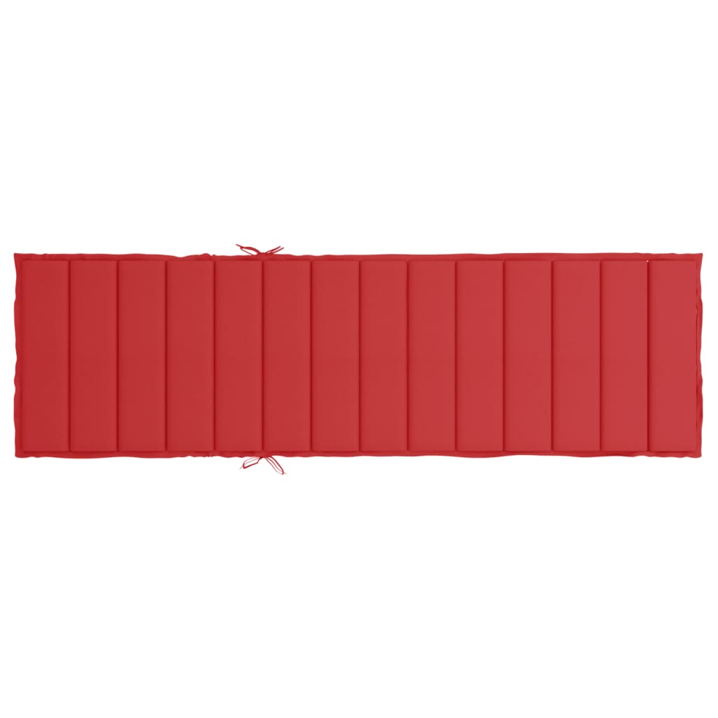 Ligbedkussen 200X50X3 Cm Oxford Stof Rood 1 200 x 50 x 3 cm